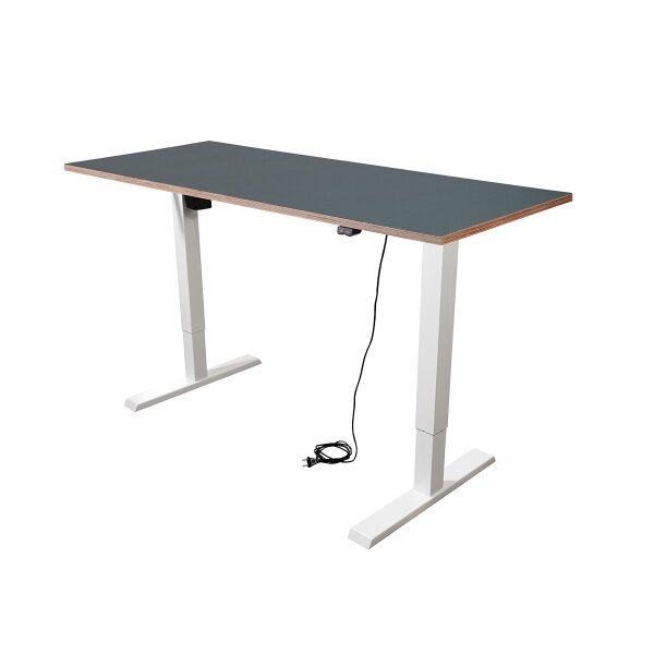 Schreibtisch Imstande, smart-w + Tischplatte Smokey Blue 180x80cm