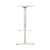 Schreibtisch Imstande, business-w + Tischplatte Sperrholz Platinwei&szlig; 140x80cm