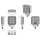 LED-Arbeitsscheinwerfer EINLICHT, 9-32V, 22W, 2800lm, R23 & R10, Flood-Version