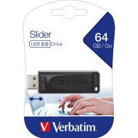 USB 2.0 Stick Verbatim, 64GB, Slider