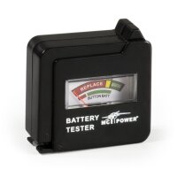Batterietester McPower EL-BT 6 f&uuml;r AAA, AA, C, D, 9...