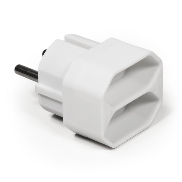 Steckdosenadapter McPower, 2x Euro, wei&szlig;
