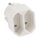Steckdosenadapter McPower, 2x Euro, wei&szlig;