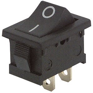 Mini-Wippenschalter McPower, 2-polig, 250V/3A, Stellungen: EIN/AUS