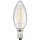LED Filament Kerzenlampe gedreht McShine Filed, E14, 4W, 490 lm, warmwei&szlig;, klar