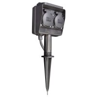 Gartensteckdose McPower, 2-fach, IP44, mit...