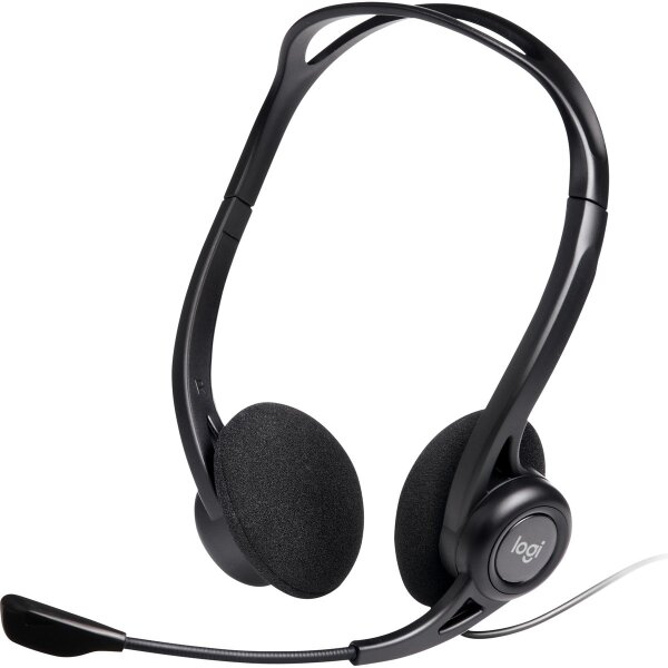 Headset Logitech H960, USB, PC, Stereo, schwarz, kabelgebunden