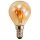 LED Filament Tropfenlampe McShine Retro E14, 2W, 150lm, warmwei&szlig;,goldenes Glas