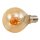 LED Filament Tropfenlampe McShine Retro E14, 2W, 150lm, warmwei&szlig;,goldenes Glas