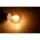 LED Filament Tropfenlampe McShine Retro E14, 2W, 150lm, warmwei&szlig;,goldenes Glas