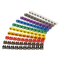 Kabelmarker-Clips McPower, bedruckt mit Ziffern 0-9,...