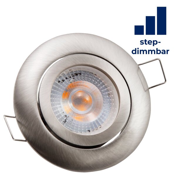 LED-Einbauleuchte McShine Eco-50 5W, 400lm, 3000K, step-dimmbar