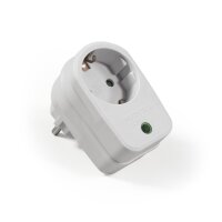 Steckdosenadapter McPower mit &Uuml;berspannungsschutz,...