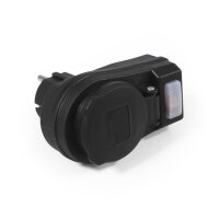 Steckdosenadapter McPower mit Schalter, 230V/3500W, IP44...