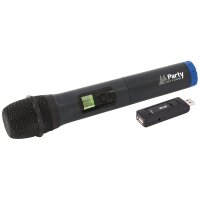 UHF-Funkmikrofon PARTY WM-USB USB-Empf&auml;nger mit...