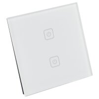 Touch Funk-Wandschalter McPower Comfort max. 100m, 2-Kanal