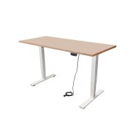 Schreibtisch imstande, business-w + Platte 140x60cm Powder