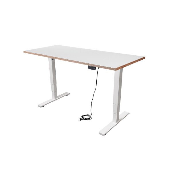 Schreibtisch imstande, business-w + Platte 140x60cm Pebble