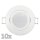 Einbauleuchten-Set McShine, 10xRahmen, 10xLED-Modul, 7W, 608lm, 230V, wei&szlig;,