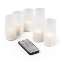 6er Set LED Kerzen McShine LC-06, inkl. Fernbedienung,...