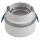 Einbaurahmen McShine DL-21 rund, mit Frontglas, wei&szlig;