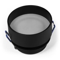 Einbaurahmen McShine DL-21 rund, mit Frontglas, schwarz