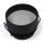 Einbaurahmen McShine DL-21 rund, mit Frontglas, schwarz