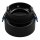 Einbaurahmen McShine DL-21 rund, mit Frontglas, schwarz