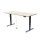 Schreibtisch imstande, Gestell business-b + Platte 140x80cm HPL Platinwei&szlig;