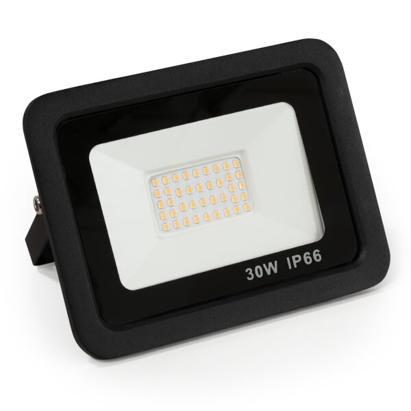 LED-Au&szlig;enstrahler McShine Slim 30W, 2550 Lumen, IP66, 3000K, warmwei&szlig;