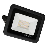 LED-Au&szlig;enstrahler McShine Slim 30W, 2550 Lumen, IP66, 3000K, warmwei&szlig;