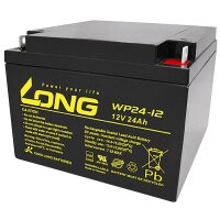 Bleiakku KUNG LONG WP24-12, VdS, 12V, 24Ah, 166x175x125mm