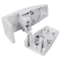 Trennwand-Set imstande, 1x Akustik-Trennwand 120x40cm, 1x. Clip, wei&szlig;, 2er-Pack
