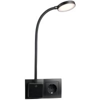 LED-Steckdosenleuchte EINLICHT Halo 3,3W, 438lm, step-dimmbar, warmwei&szlig;
