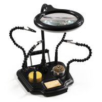 Dritte Hand mit LED-Lupe McPower 11M, 4W, mit USB-Anschluss