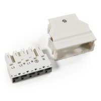 Stecker mit Zugentlastungsgeh&auml;use WAGO, 5-polig,...