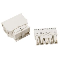 Stecker mit Zugentlastungsgeh&auml;use WAGO, 5-polig,...