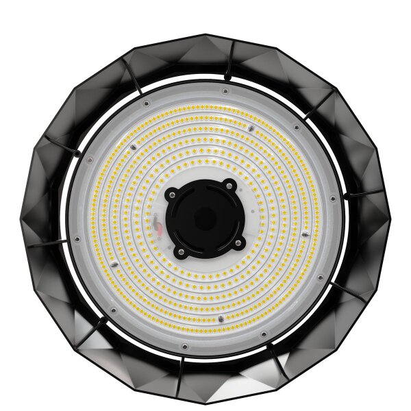 LED-Hallenstrahler EINLICHT UFO-Diamond 100W, 13.000lm, 4000K, IP65, IK08, 120&deg;, Aluminium