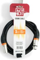 Hochwertiges Audiokabel BST SOUND-XLRM-XLRF-3 3m, XLR...