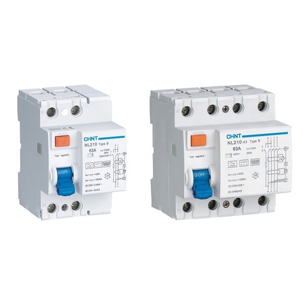 FI-Schalter CHINT NL210, allstromsensitiv, 4-polig, 40A