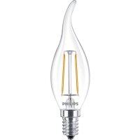 LED Filament-Kerzenlampe Philips CorePro, E14, 2W, 2700K,...