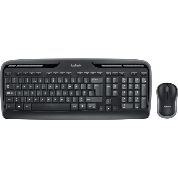Tastatur/Maus-Set Logitech MK330, 1000dpi, schwarz, kabellos