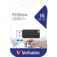 USB 2.0 Stick Verbatim, 16GB Speicher, PinStripe,...