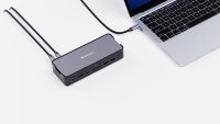 Docking-Station Verbatim CDS-15, 4x USB 2.0/3.2-A, 2x USB 3.2-C, 2x HDMI 8K