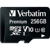 Micro SDHC Card Verbatim, 256GB Speicherkapazit&auml;t,...