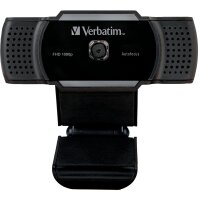 Webcam Verbatim AWC-01- Full-HD 1080p, schwarz,...