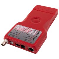 Kabeltester McPower KT-53 5in1 mit Remote Einheit, RJ11,...