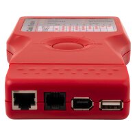 Kabeltester McPower KT-53 5in1 mit Remote Einheit, RJ11, RJ45 usw.