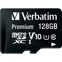 Micro SDHC Card Verbatim, 128GB Speicherkapazit&auml;t,...