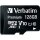 Micro SDHC Card Verbatim, 128GB Speicherkapazit&auml;t, inkl. Adapter, Class 10